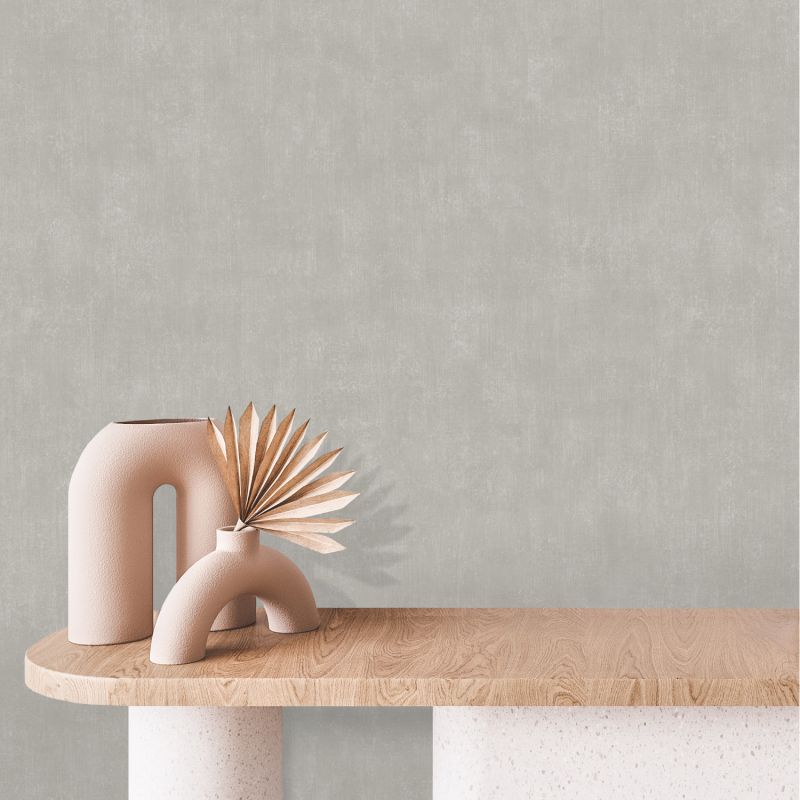 Papier peint expansé sur intissé uni grisGREY STUC - Basiques par Ugepa - J70609