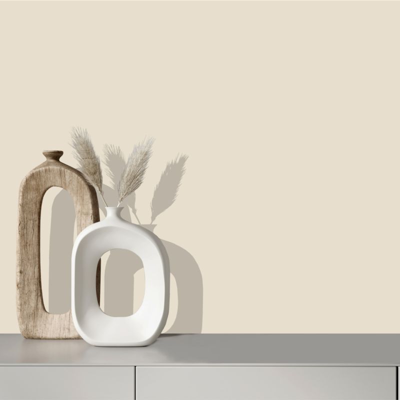 Papier peint intissé uni beigeCREAM - Pop par Ugepa - M56207