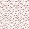 Papier peint standard floral parme et vert PRUNETTE - Sélène & Gaïa par Lutèce - 36160713