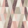 Papier peint standard graphique rose et taupe ARLEQUIN - Géométrique par Rasch - 211153