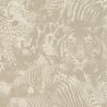 Papier peint vinyle sur intissé animal lin et beige SAFARI - Kalahari par Rasch - 704716