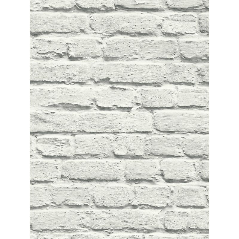 Papier peint standard trompe l'œil blanc et gris CHIGAGO - Géométrique par Ugepa - 102539