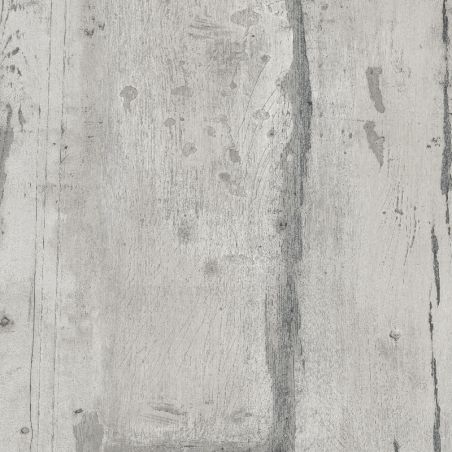 Papier peint vinyle sur intissé trompe l'œil gris béton et gris clair GUERNESEY - Faux semblant par Ugepa - 10909