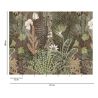 Panoramique vinyle sur intissé végétal vert et marron MUR VEGETAL - Metropolitan Stories par As Creation - 382431