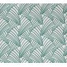 Prêt-à-Poser rideau - 135cmx240cm - géométrique art déco vert ARDECO par Linder
