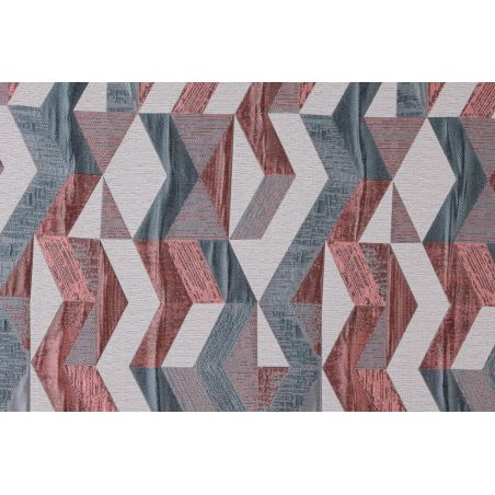 Prêt-à-Poser rideau - 135cmx240cm - géométrique bleu et rose CHLOE par Linder Prêt-à-Poser rideau - 135cmx240cm - géométrique bleu et rose CHLOE par Linder