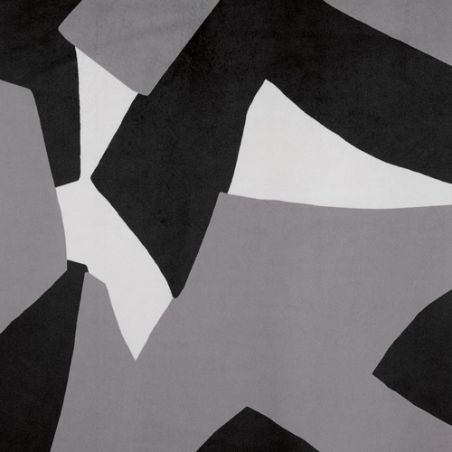 Prêt-à-Poser rideau - 140cmx240cm - géométrique noir et gris CAMO par Linder Prêt-à-Poser rideau - 140cmx240cm - géométrique noir et gris CAMO par Linder