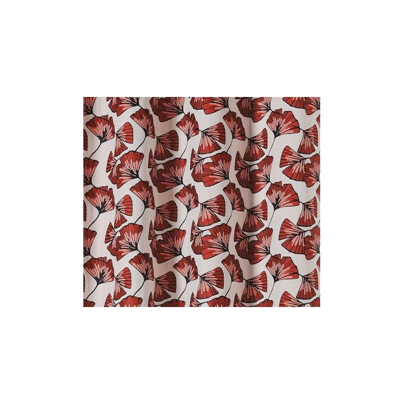 Prêt-à-Poser rideau - 140cmx240cm - végétal beige et terracotta BILOBA par Linder