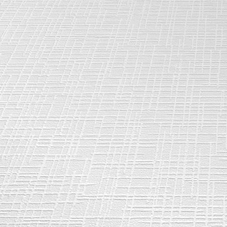 Papier à peindre motif, toile blanc ROLLOVER DÉCO par Erismann