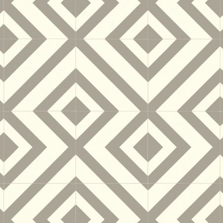 Sol Vinyle/PVC - 2m - carreaux de ciment gris et blanc SAGRES T92 - Smart Zebra par IVC Sol Vinyle/PVC - 2m - carreaux de ciment gris et blanc SAGRES T92 - Smart Zebra par IVC