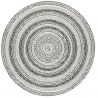Tapis rond - diam 160cm - Contemporain noir et blanc RITUAL par Balta