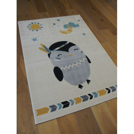 Tapis enfant - 120x170cm - Enfant jaune et gris fond écru CANVAS par Balta