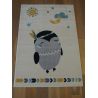 Tapis enfant - 120x170cm - Enfant jaune et gris fond écru CANVAS par Balta