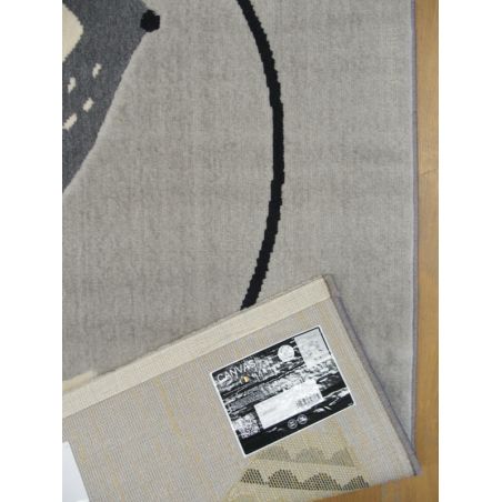 Tapis enfant - 120x170cm - Enfant jaune et bleu fond gris CANVAS par Balta