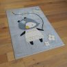 Tapis enfant - 120x170cm - Enfant jaune et bleu fond gris CANVAS par Balta