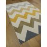 Tapis de salon - 140x200cm - Contemporain écru et moutarde CANVAS par Balta