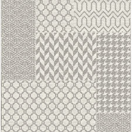 Tapis de salon - 140x200cm - Contemporain taupe et écru REFLEX par Balta