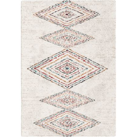 Tapis de salon - 160x230cm - Ethnique / Berbére écru et multico SHERPA par Balta