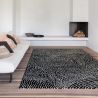 Tapis de salon - 135x200cm - Contemporain noir et blanc INK par Osta