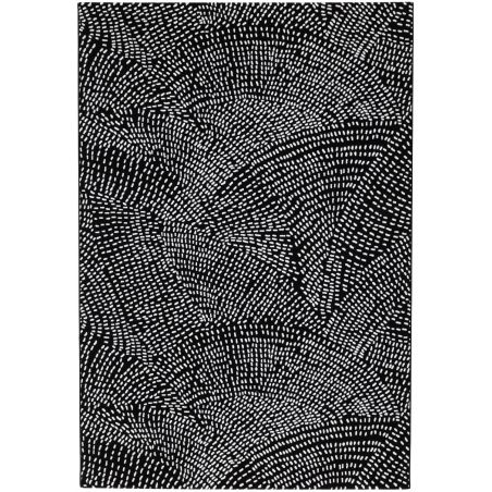 Tapis de salon - 135x200cm - Contemporain noir et blanc INK par Osta