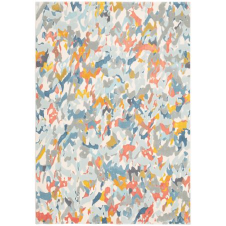 Tapis de salon - 135x200cm - Classique bleu et jaune BLOOM par Osta