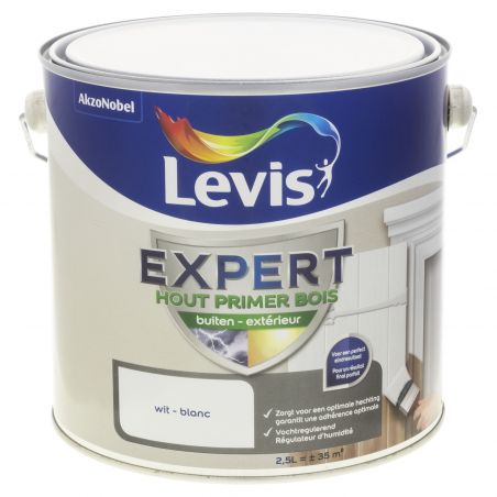 Peinture sous-couche boiserie extérieure 2,50L blanc - Laque Expert par Levis