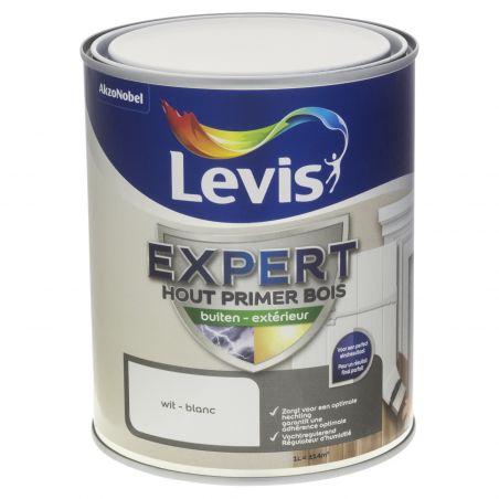 Peinture sous-couche boiserie extérieure 1L blanc - Laque Expert par Levis