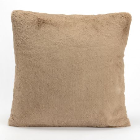 Coussin uni taupe - 50x50cm - LUXE par Amadeus