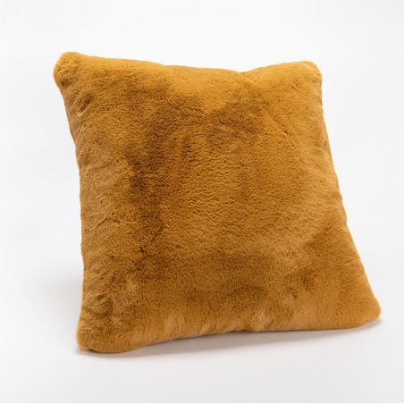 Coussin uni camel - 50x50cm - LUXE par Amadeus