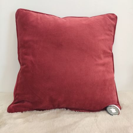 Coussin végétal terracotta - 50x50cm - PAMPILLE par Amadeus