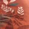 Coussin végétal terracotta - 50x50cm - PAMPILLE par Amadeus