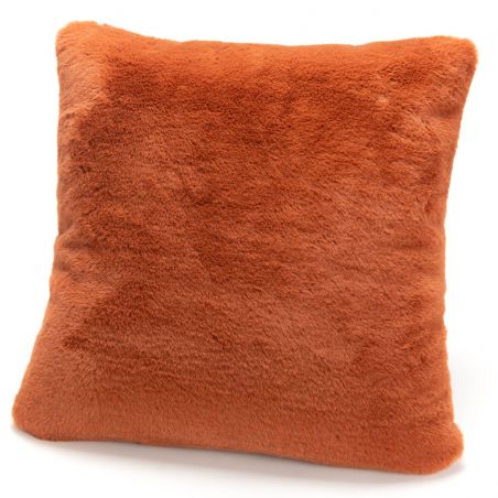 Coussin uni terracotta - 50x50cm - LUXE par Amadeus