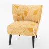 Fauteuil ethnique moutarde et écru - 62x65x71cm - TANZANIE par Amadeus