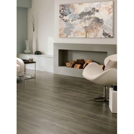 Sol Vinyle/PVC - Lame clipsable - parquet gris foncé BOLSENA - Palio Core par Design Flooring