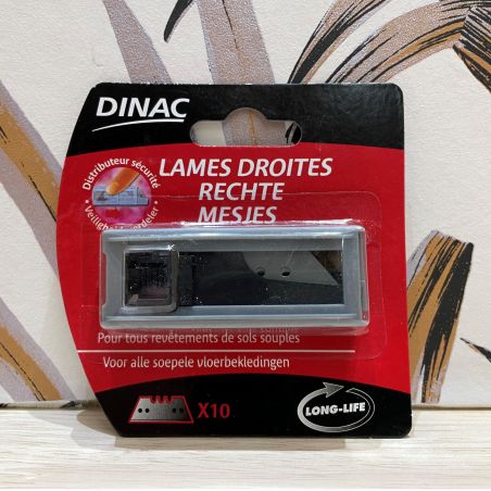 Recharge - lames droites - 10 lames - par Dinac