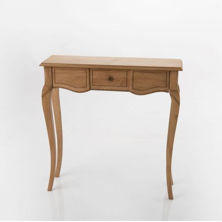 Console classique bois naturel - 80x80x25 - LOIRE par Amadeus