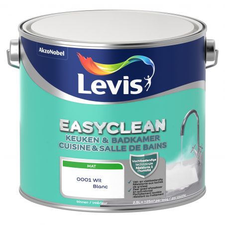 Peinture mur 2,5L blanc mat - Cuisine Expertpar Levis