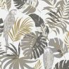 Papier peint expansé sur intissé végétal gris et doré pailleté GUARMA - Imprim'Luxe par Ugepa - L76300