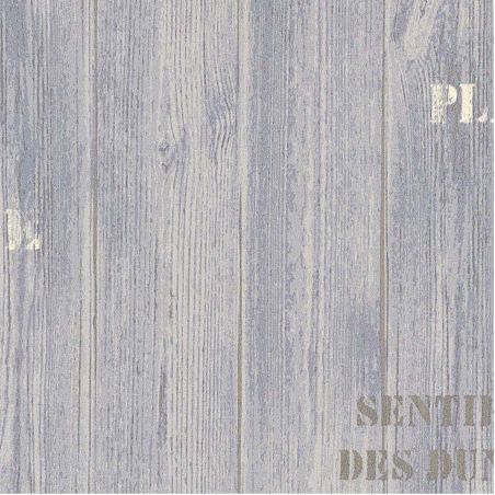 Papier peint vinyle expansé sur intissé marin bleu fumée et grisEVASION -par Lutèce - 51142401