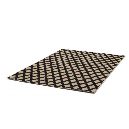 Tapis de salon - 160x230cm - Graphique / Géométrique beige et noir GRACE par Balta