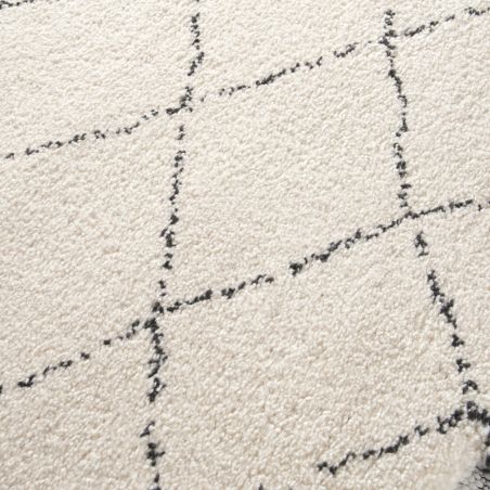 Tapis rond - diam 160cm - Ethnique / Berbére beige et gris FARA par Balta Tapis rond - diam 160cm - Ethnique / Berbére beige et gris FARA par Balta
