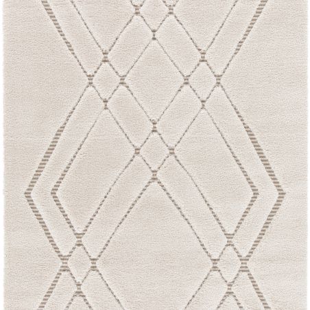 Tapis de salon - 200x290cm - Ethnique / Berbére écru et taupe FARA par Balta Tapis de salon - 200x290cm - Ethnique / Berbére écru et taupe FARA par Balta