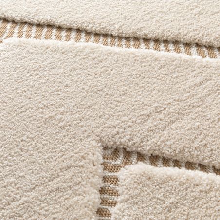 Tapis de salon - 160x230cm - Ethnique / Berbére taupe et écru FARA par Balta Tapis de salon - 160x230cm - Ethnique / Berbére taupe et écru FARA par Balta