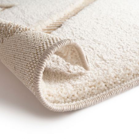Tapis de salon - 160x230cm - Ethnique / Berbére taupe et écru FARA par Balta Tapis de salon - 160x230cm - Ethnique / Berbére taupe et écru FARA par Balta