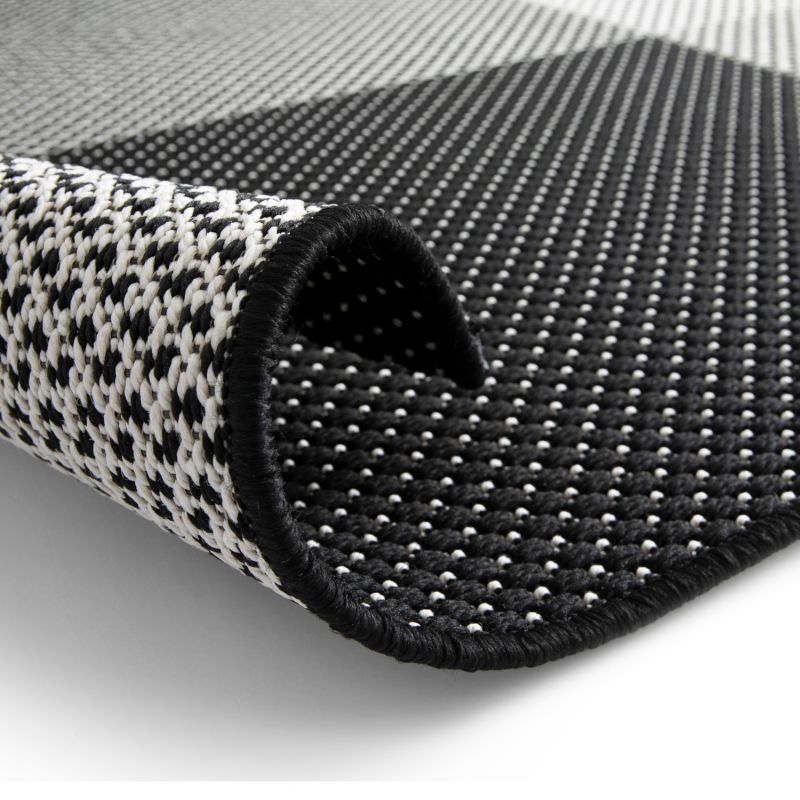 Tapis de salon - 160x230cm - Géométrique gris et noir PLAY par Balta