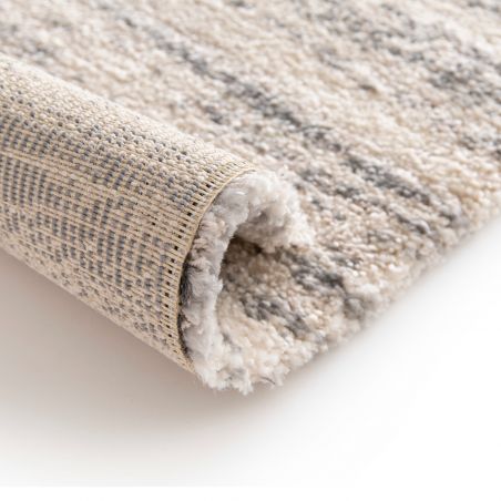 Tapis de salon - 200x290cm - Uni / Faux-uni beige et gris NAOMI par Balta