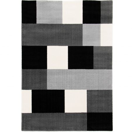 Tapis de salon - 160x230cm - Contemporain gris blanc et noir PLAY par Balta