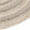 Tapis rond - diam 160cm - Ethnique / Berbére taupe RITUAL par Balta