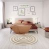 Tapis rond - diam 160cm - Ethnique / Berbére taupe RITUAL par Balta