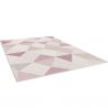Tapis de salon - 140x200cm - Contemporain rose et beige PRISMA par Balta